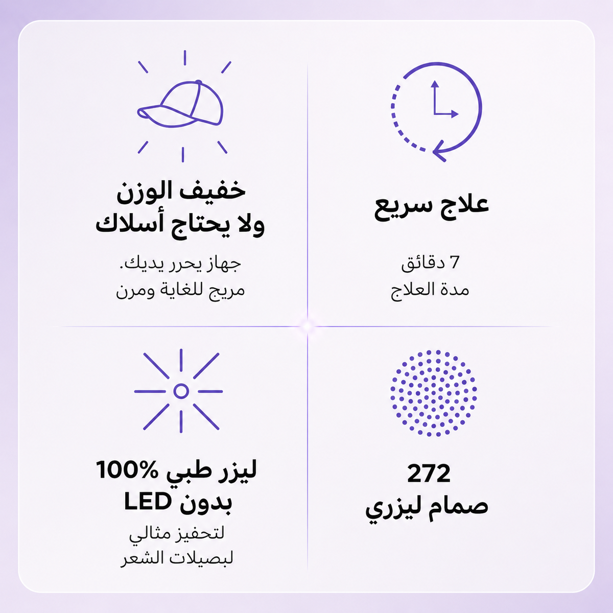 قبعة HairMax ليزر 272
