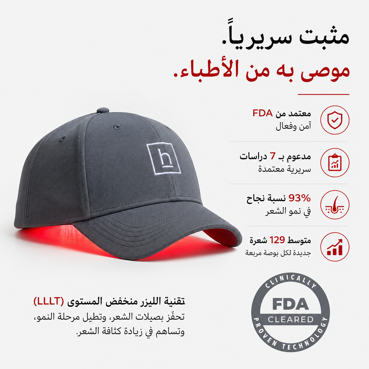 قبعة HairMax ليزر 272